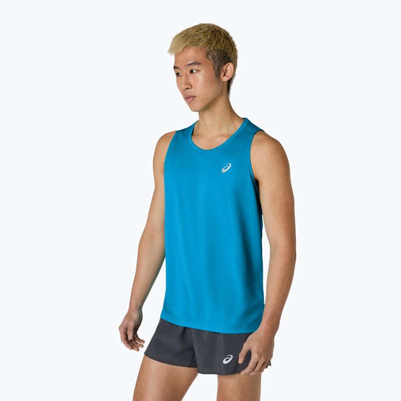 Tricou de alergare pentru bărbați ASICS Core Singlet Aegean Blue 4