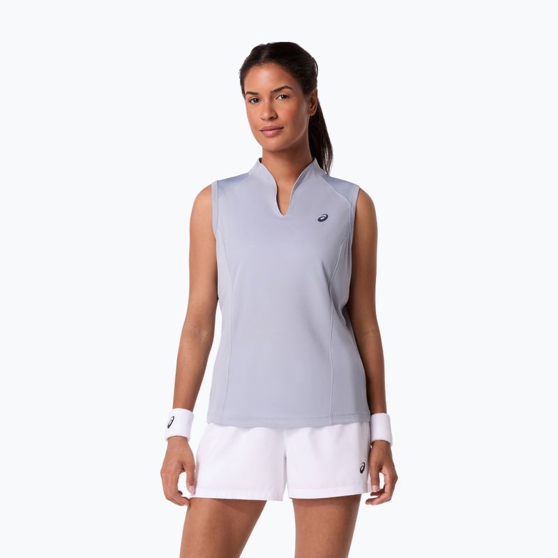 Tricou de tenis pentru femei ASICS Court Tank W grey/blue