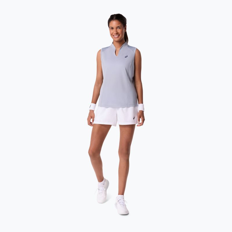 Tricou de tenis pentru femei ASICS Court Tank W grey/blue 4