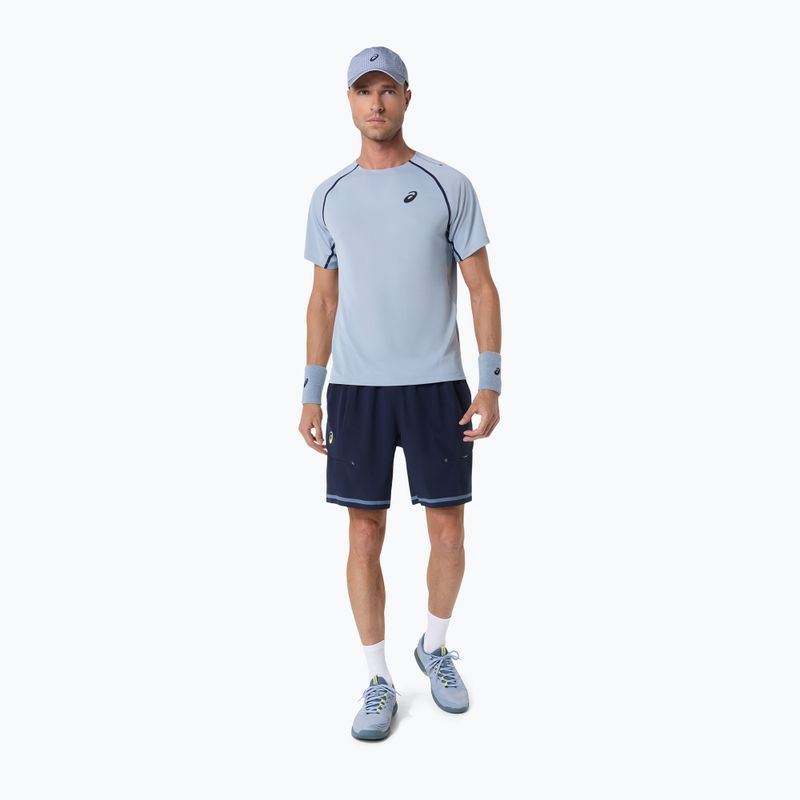 Tricou de tenis pentru bărbați ASICS Match grey/blue 4