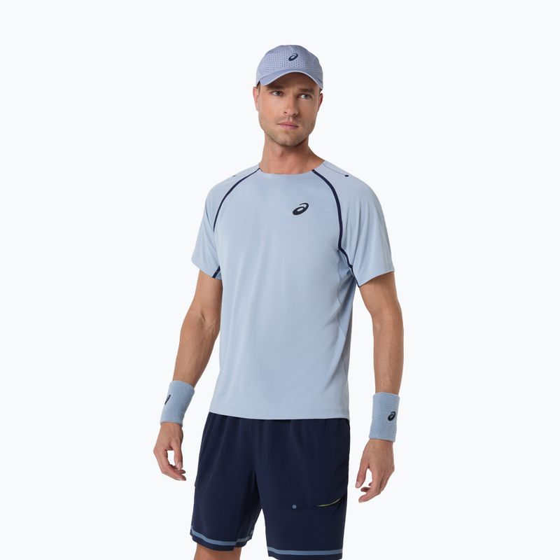 Tricou de tenis pentru bărbați ASICS Match grey/blue 5