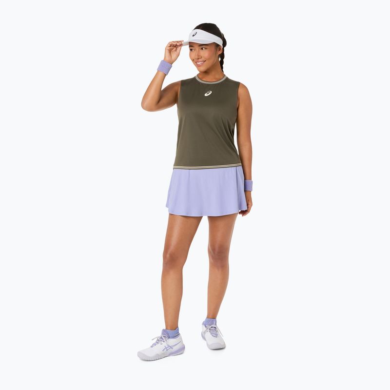 Tricou de tenis pentru femei ASICS Game Sleeveless Top W dark olive 4