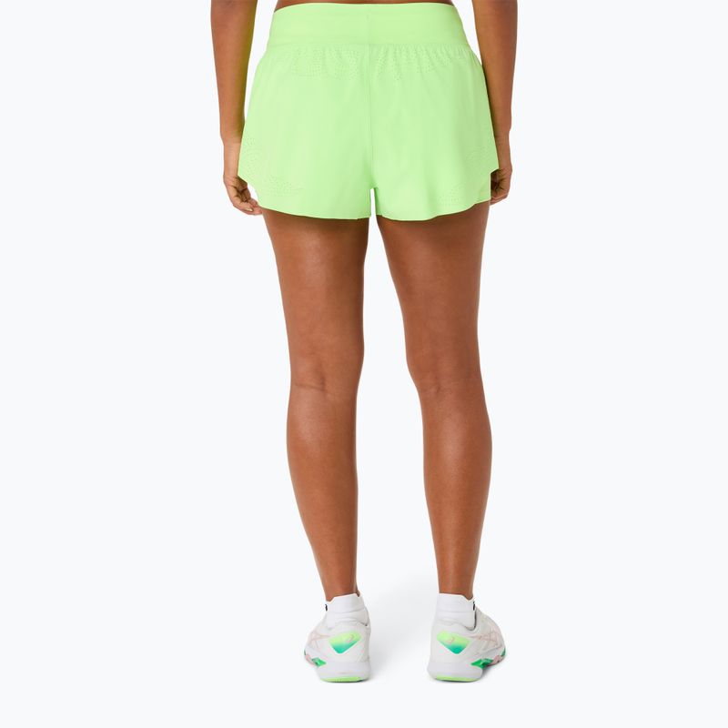 Pantaloni scurți de tenis pentru femei ASICS Match Laser Cut W illuminate green 3