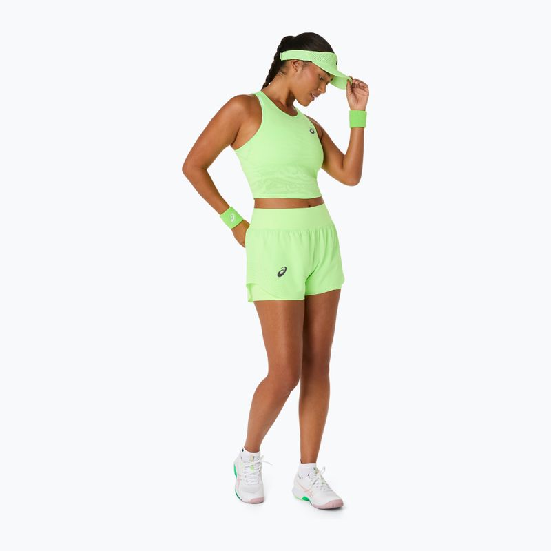 Pantaloni scurți de tenis pentru femei ASICS Match Laser Cut W illuminate green 4