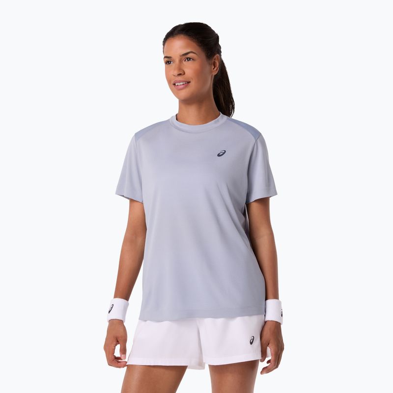 Tricou de tenis pentru femei ASICS Court Top W grey/blue 4