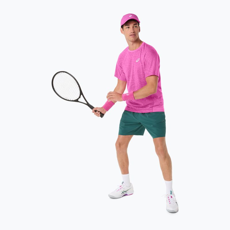 Tricou de tenis pentru bărbați ASICS Match Jacquard digital cherry blossom 2