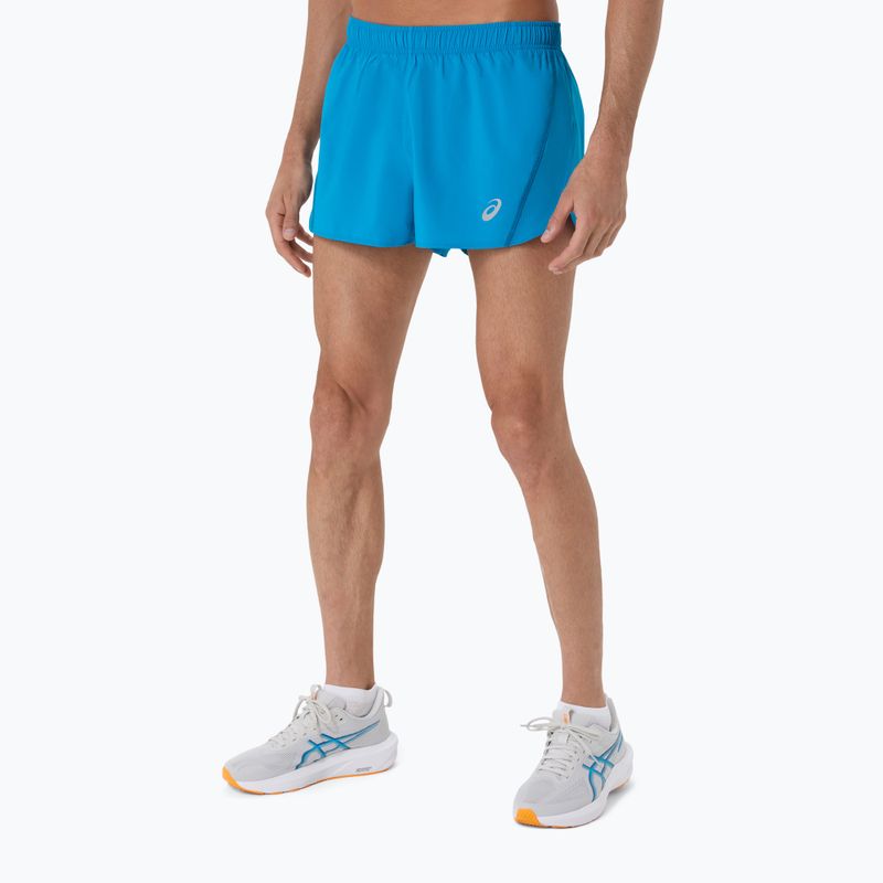 Pantaloni scurți de alergare pentru bărbați ASICS Core Split Short Aegean Blue 4