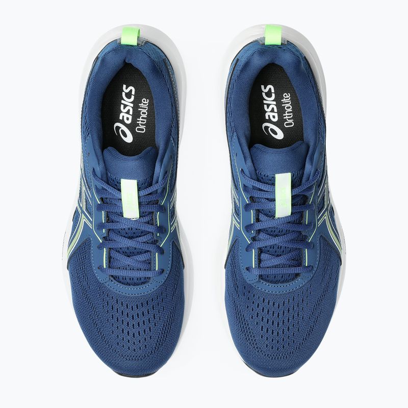 Încălțăminte de alergare bărbați ASICS Gel-Contend 9 twilight blue/illuminate green 6
