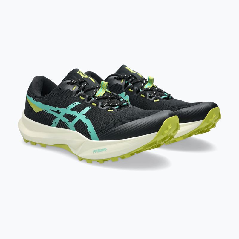 Încălțăminte de alergare pentru bărbați ASICS Fuji Lite 6 black/aurora green 10