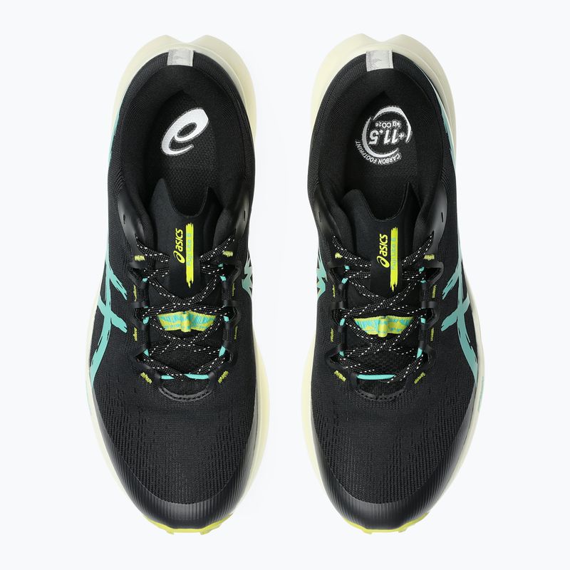 Încălțăminte de alergare pentru bărbați ASICS Fuji Lite 6 black/aurora green 12