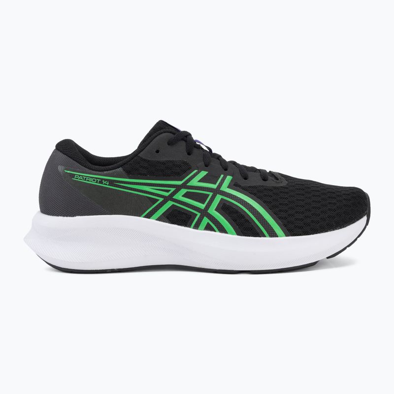 Încălțăminte de alergare pentru bărbați ASICS Patriot 14 black/vital green 2