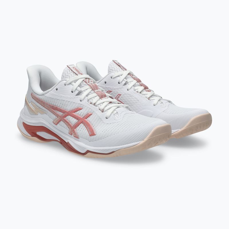 Încălțăminte de volei pentru femei ASICS Netburner Ballistic FF 4 white/rose rouge 10