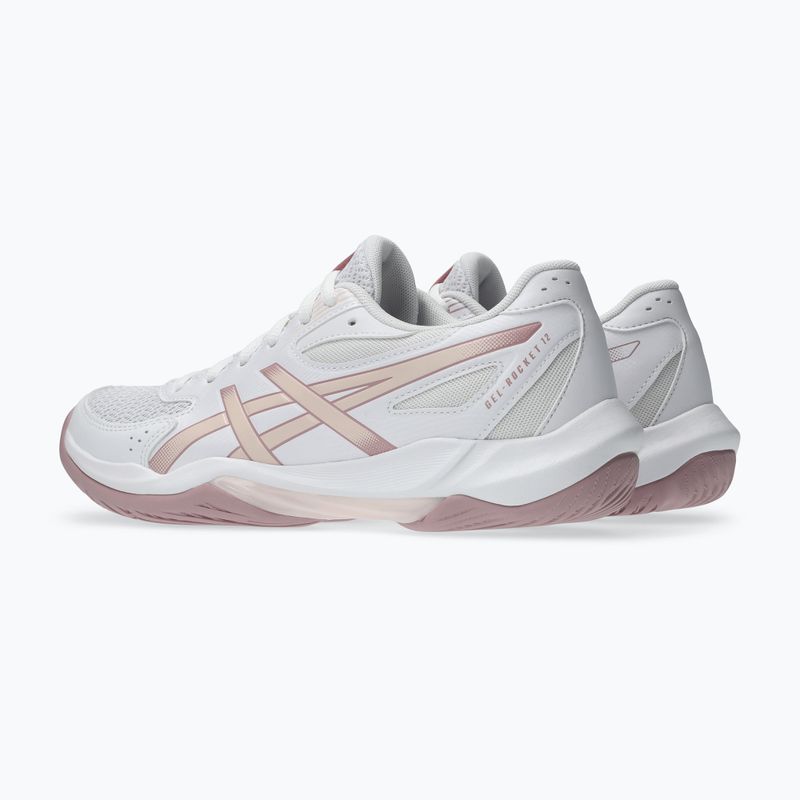 Încălțăminte de volei pentru femei ASICS Gel-Rocket 12 white/pearl pink 4