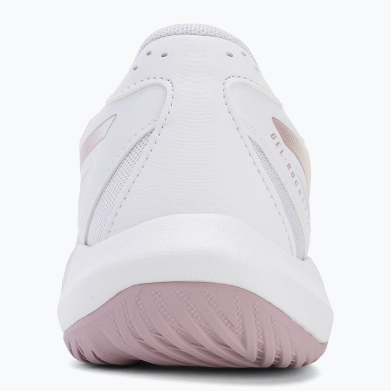 Încălțăminte de volei pentru femei ASICS Gel-Rocket 12 white/pearl pink 6