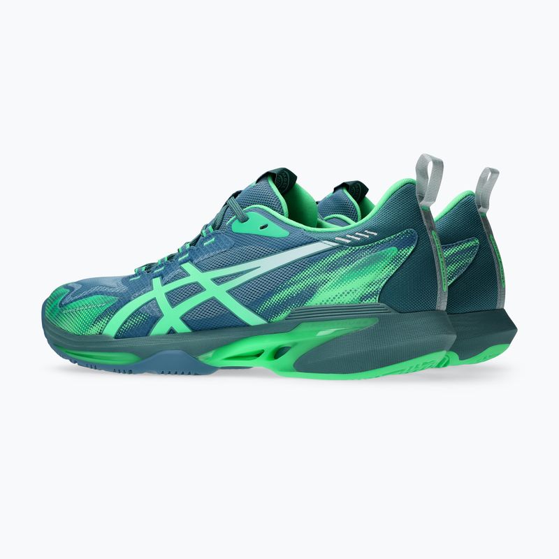 Încălțăminte de padel pentru bărbați Asics Sonicmash FF saba blue/vital green 4