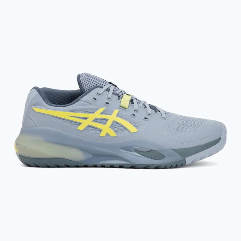 Încălțăminte de tenis pentru bărbați ASICS Gel-Resolution X grey blue/pistachio 2