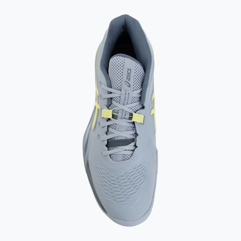 Încălțăminte de tenis pentru bărbați ASICS Gel-Resolution X grey blue/pistachio 5