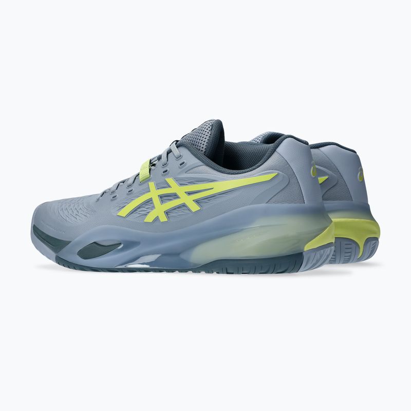 Încălțăminte de tenis pentru bărbați ASICS Gel-Resolution X grey blue/pistachio 4