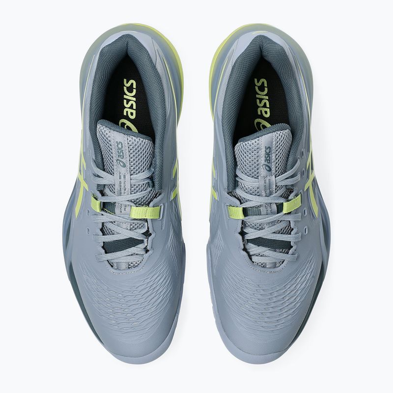Încălțăminte de tenis pentru bărbați ASICS Gel-Resolution X grey blue/pistachio 6