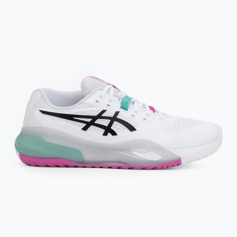 Încălțăminte de tenis pentru bărbați ASICS Gel-Resolution X white/aurora green 2