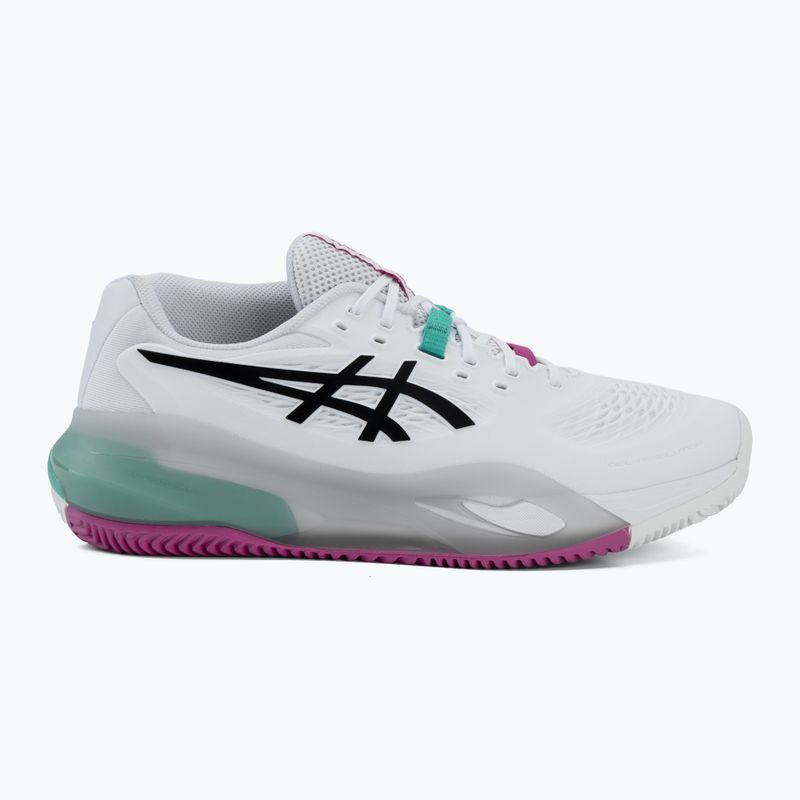 Încălțăminte de tenis pentru bărbați ASICS Gel-Resolution X Clay white/aurora green 2