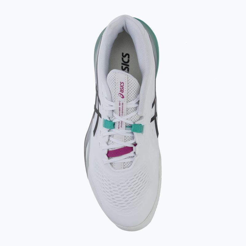 Încălțăminte de tenis pentru bărbați ASICS Gel-Resolution X Clay white/aurora green 5