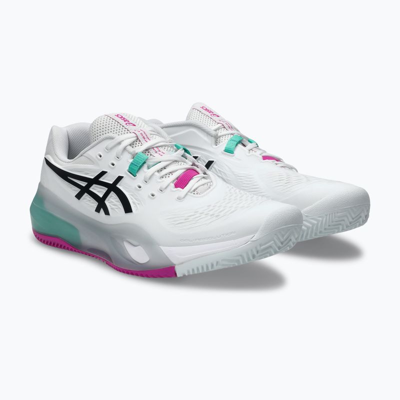 Încălțăminte de tenis pentru bărbați ASICS Gel-Resolution X Clay white/aurora green 10