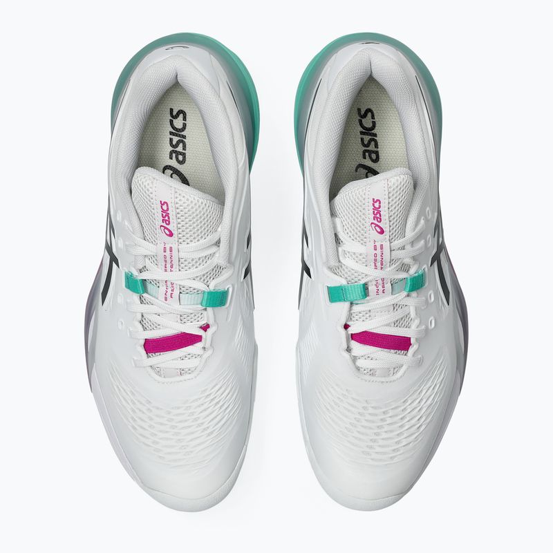 Încălțăminte de tenis pentru bărbați ASICS Gel-Resolution X Clay white/aurora green 13