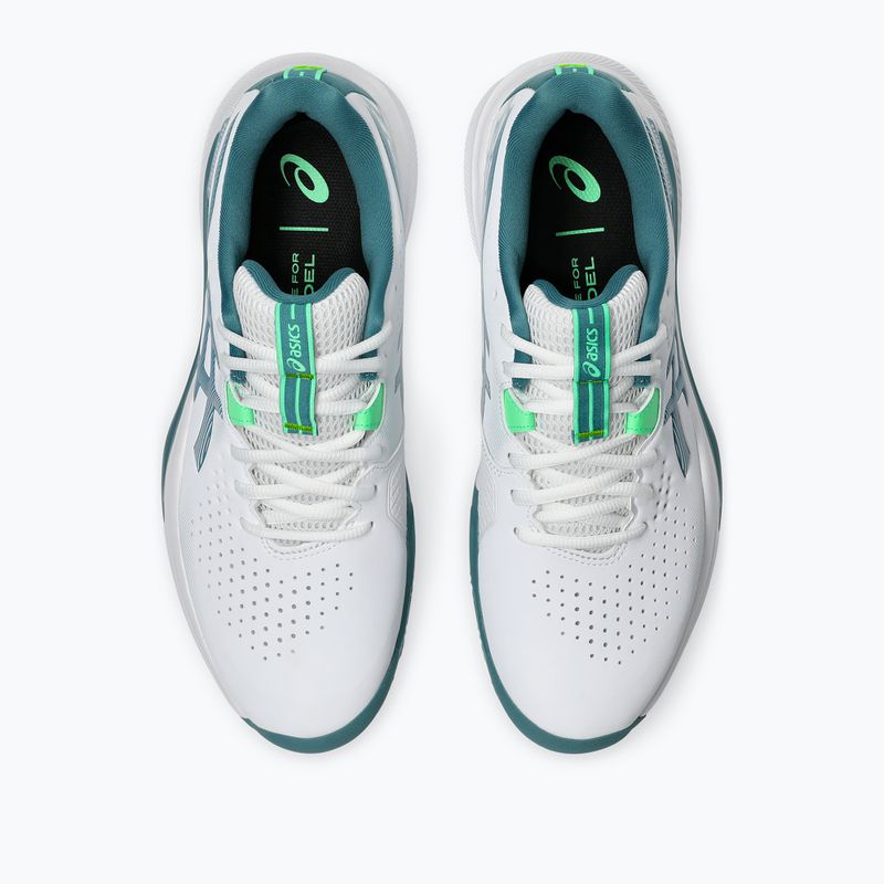 Încălțăminte de padel pentru bărbați Asics Gel-Challenger 15 Padel white/misty pine 6