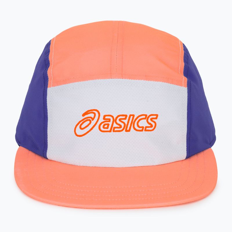Șapcă ASICS Performance Running 5 Panel sun coral/brilliant white 2