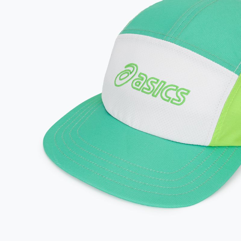 Șapcă ASICS Performance Running 5 panel aurora green/cream 3
