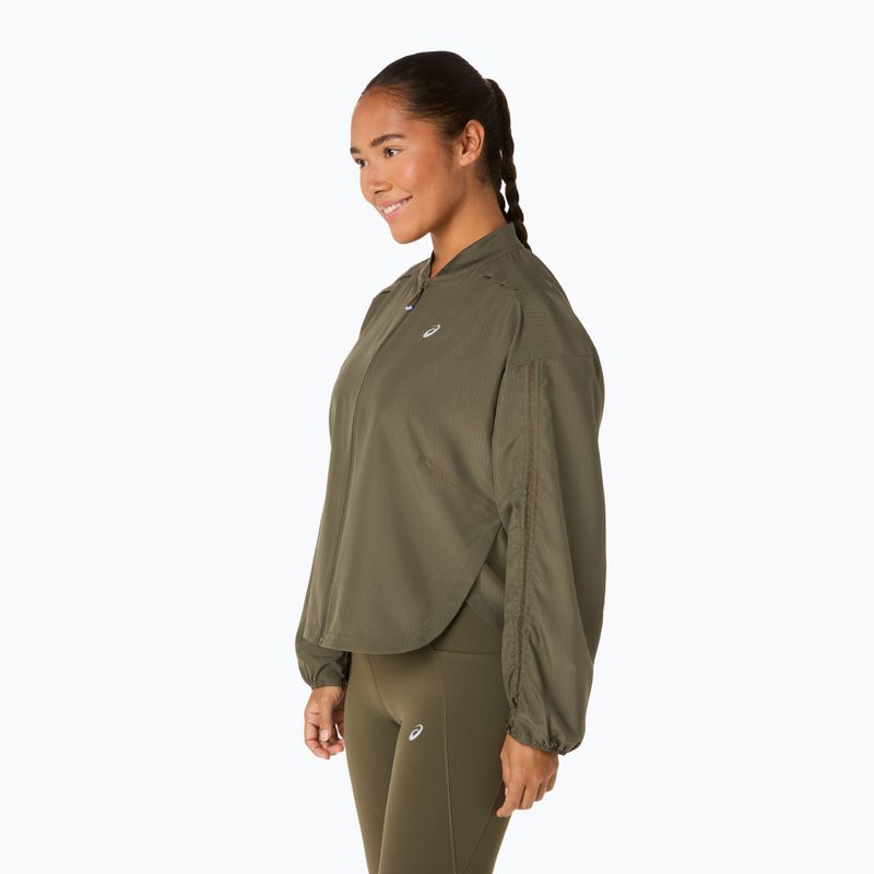 Geacă de alergare pentru femei ASICS Nagino Run Adjustable dark olive 4