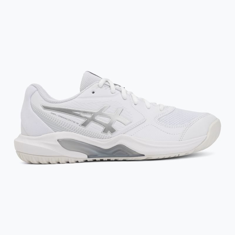 Încălțăminte de tenis pentru femei ASICS Gel-Dedicate 9 In white/pure silver 2