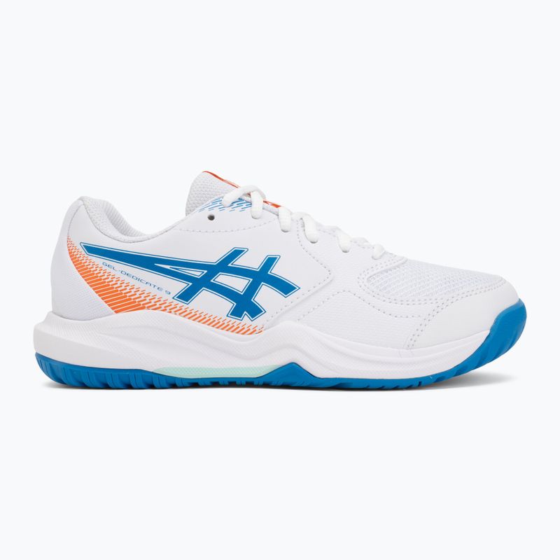 Încălțăminte de tenis pentru copii ASICS Gel-Dedicate 9 GS white/directoire blue 2