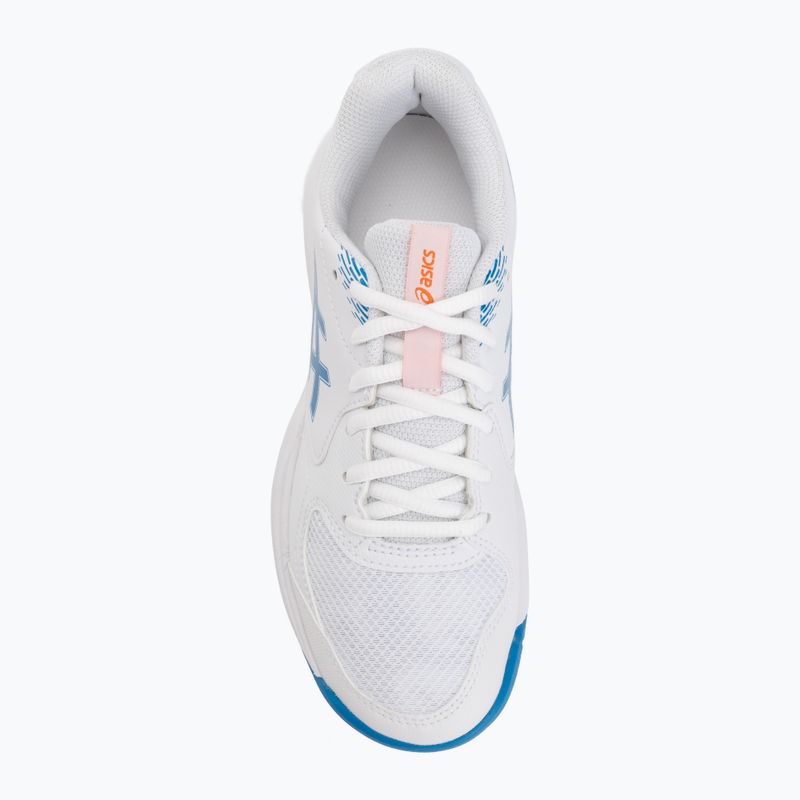 Încălțăminte de tenis pentru copii ASICS Gel-Dedicate 9 GS white/directoire blue 5