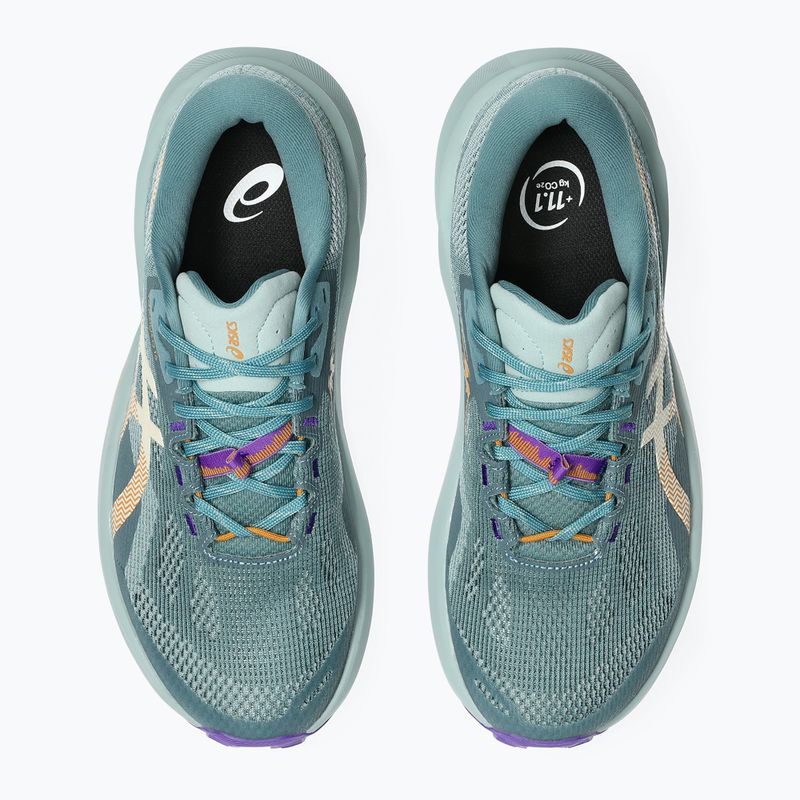Încălțăminte de alergare pentru femei ASICS Trabuco 14 foggy teal/radiant amethyst 6