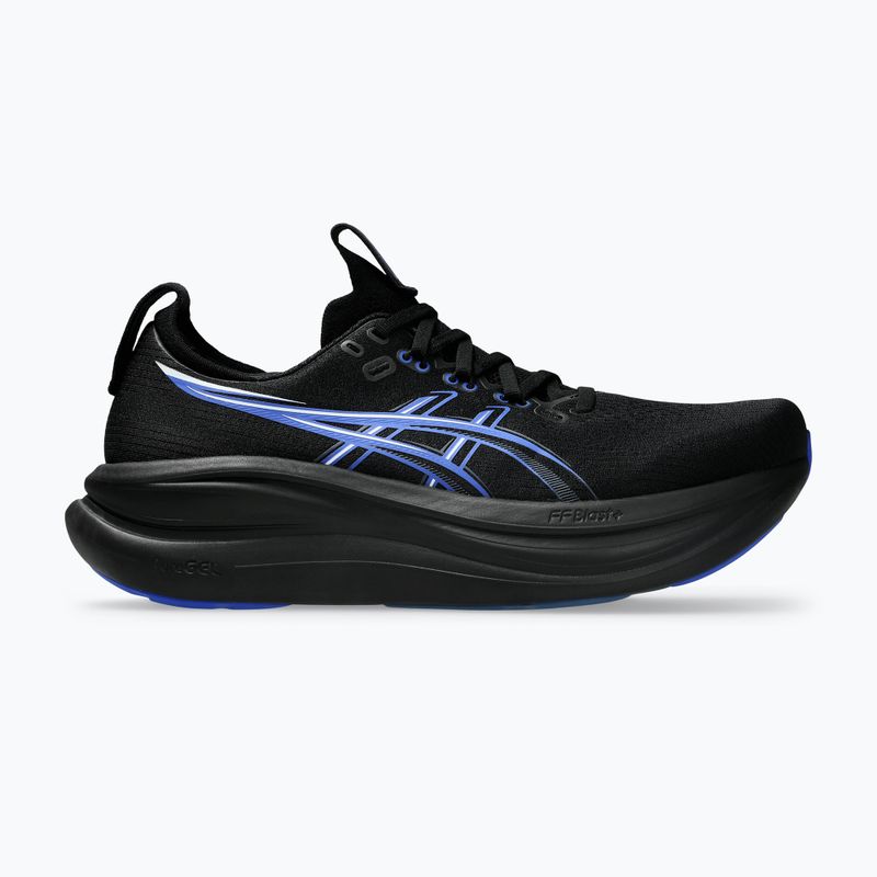 Încălțăminte de alergare pentru bărbați ASICS Gel-Nimbus 28 black/neon blue 2