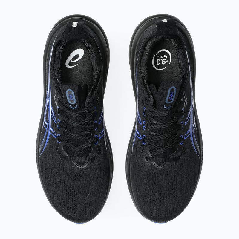 Încălțăminte de alergare pentru bărbați ASICS Gel-Nimbus 28 black/neon blue 5