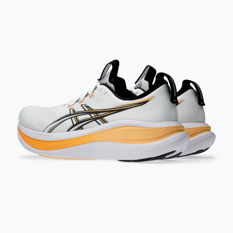 Încălțăminte de alergare pentru bărbați ASICS Gel-Nimbus 28 white/stadium orange 3