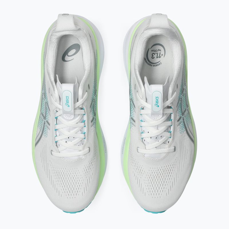 Încălțăminte de alergare pentru bărbați ASICS Gel-Kayano 33 white/energy aqua 5