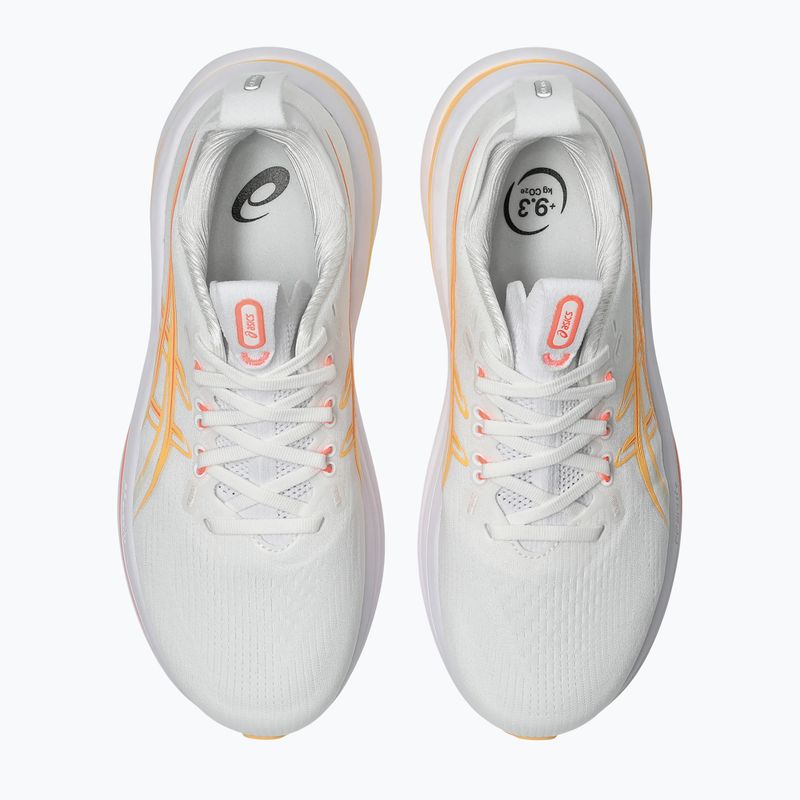 Încălțăminte de alergare pentru femei ASICS Gel-Nimbus 28 white/sun coral 5