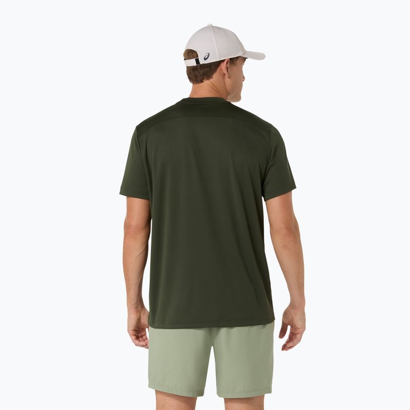 Tricou de tenis pentru bărbați ASICS Court Top vintage khaki 3