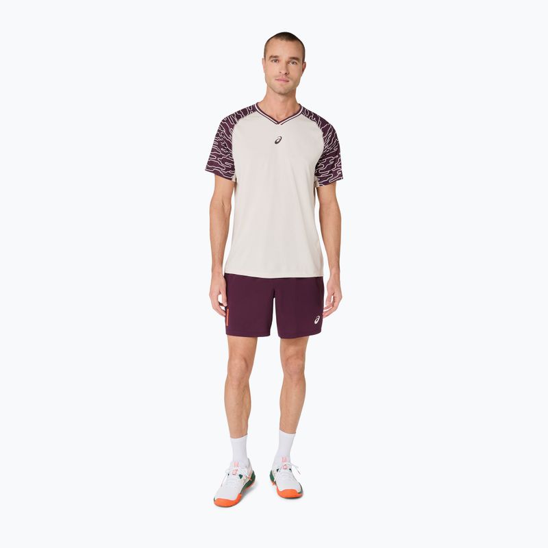 Pantaloni scurți de tenis pentru bărbați ASICS Padel Court 7IN dark aubergine 2