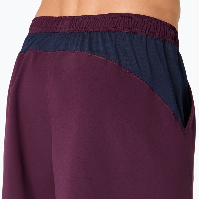 Pantaloni scurți de tenis pentru bărbați ASICS Padel Court 7IN dark aubergine 7