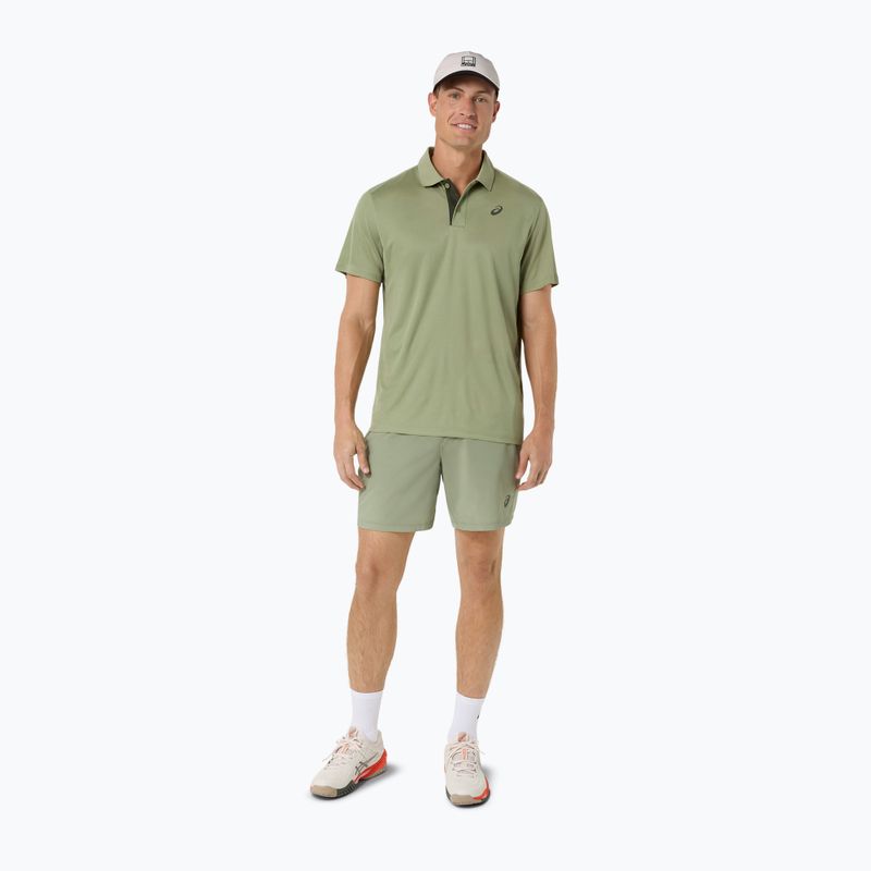 Tricou polo pentru bărbați ASICS Court Polo khaki green 2