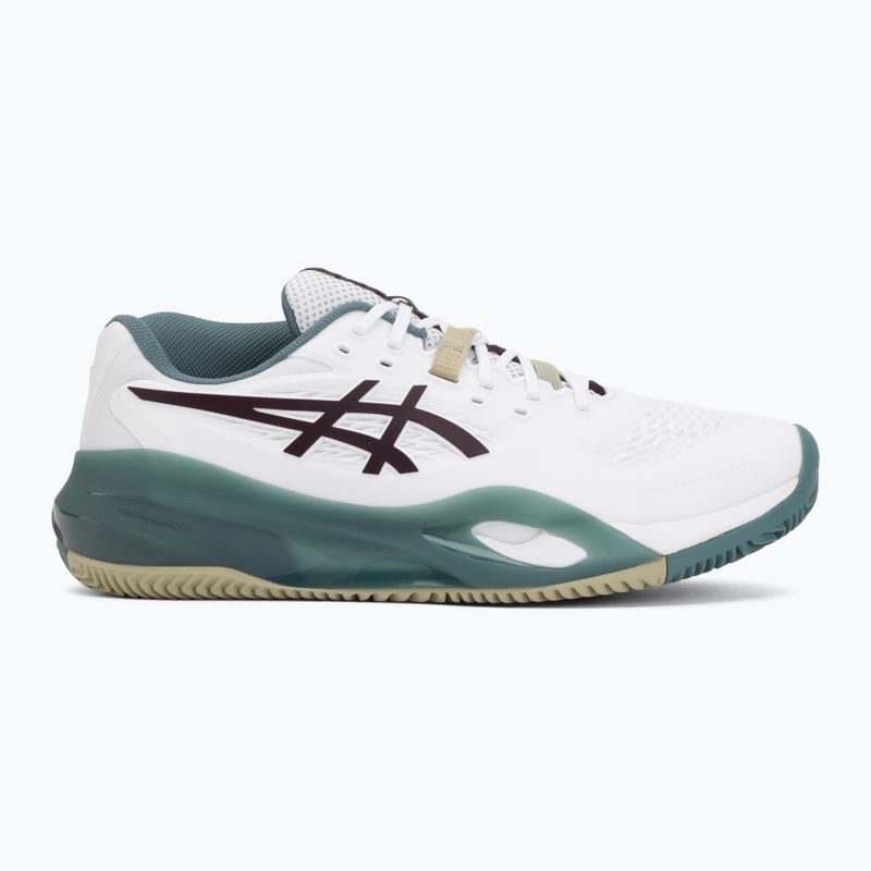 Încălțăminte de tenis pentru bărbați ASICS Gel-Resolution X Clay white/dark aubergine 2