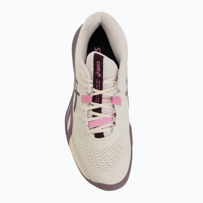 Încălțăminte de tenis pentru femei ASICS Gel-Resolution X soft oat/dark aubergine 5