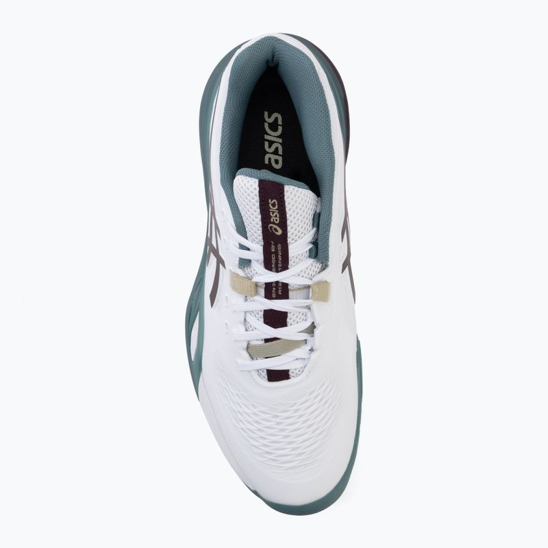 Încălțăminte de tenis pentru bărbați ASICS Gel-Resolution X white/dark aubergine 5