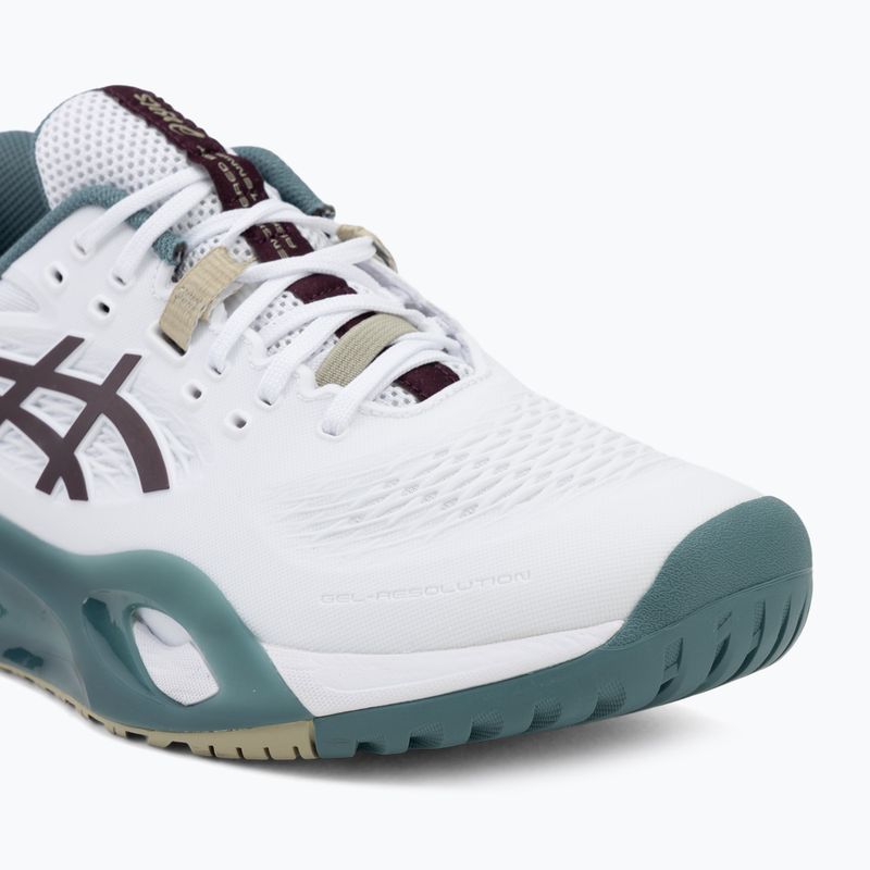 Încălțăminte de tenis pentru bărbați ASICS Gel-Resolution X white/dark aubergine 7