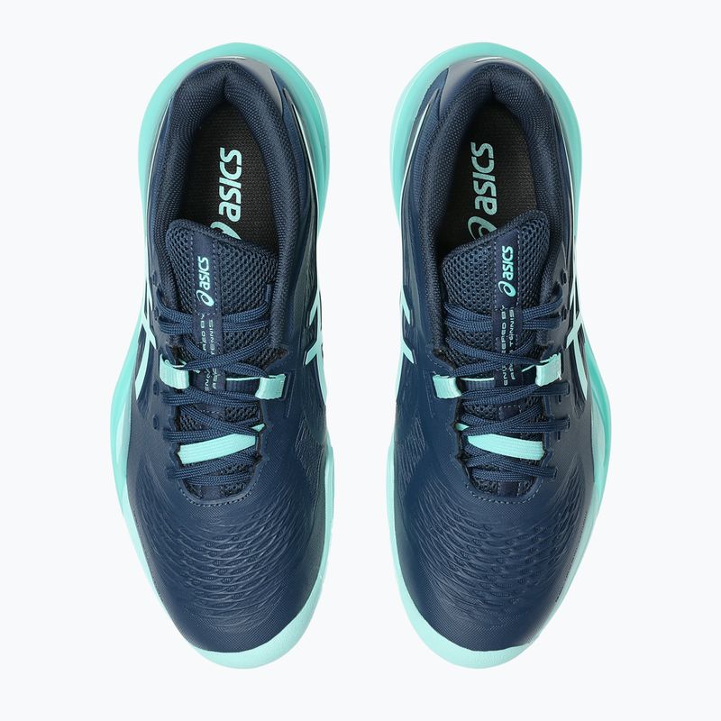 Încălțăminte de tenis pentru bărbați ASICS Gel-Resolution X night sky/illuminate mint 4